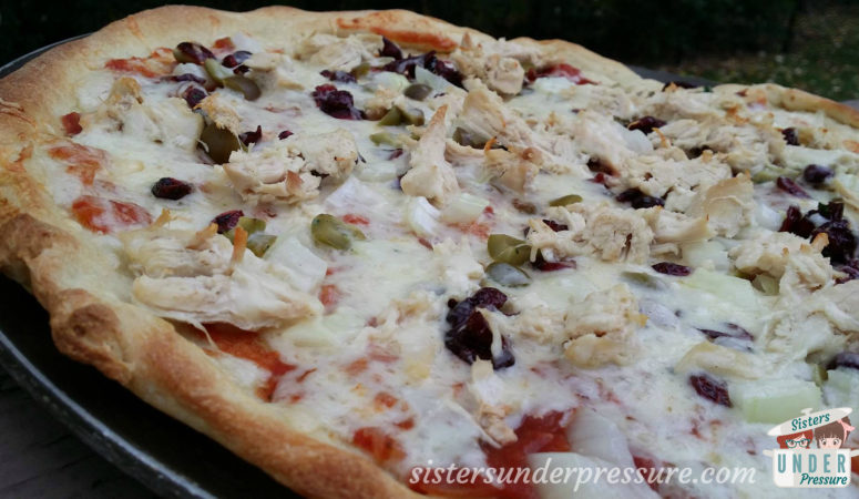 Picadillo Pizza with Instant Pot Chicken