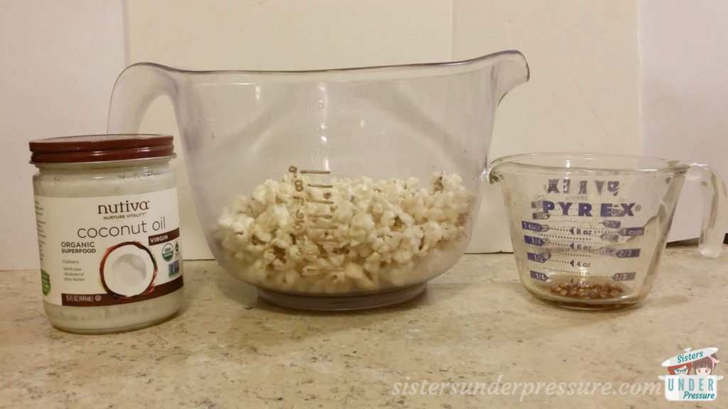 Instant Pot Popcorn Coconut Oil