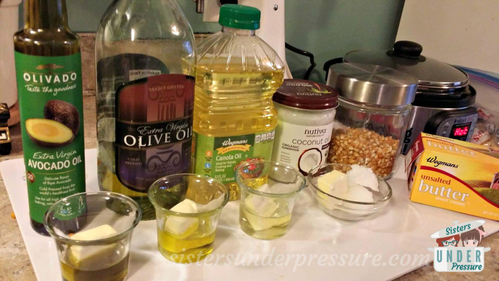 Instant Pot Popcorn Experiment Ingredients