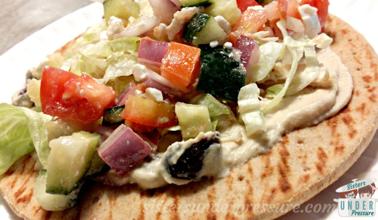 Instant Pot Shredded Chicken and Mediterranean Pita